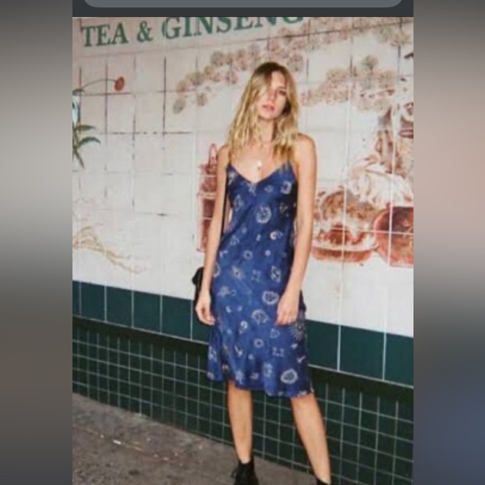 Realisation Par Midnight Blue Backless Dress